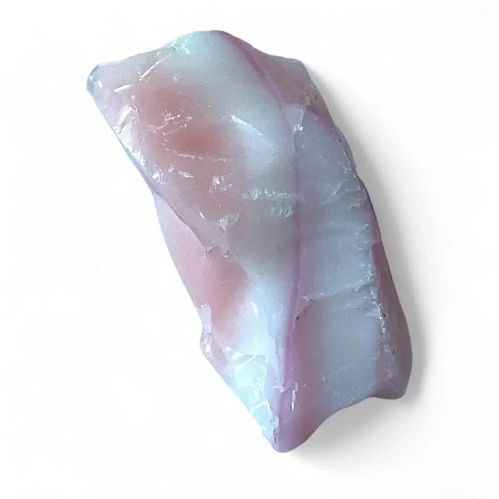 Pink Layered Art Glass Multitone Cullet Glowing‎ Manganese Slag Glass #4GL109